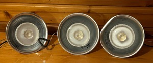 lot 205 image: Three Clamp Lamps