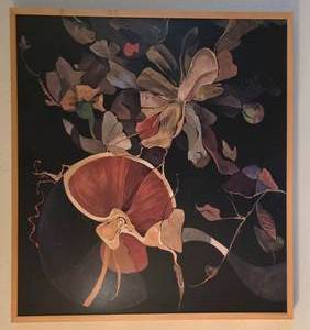 lot 31 image: Stunning Kurt Seligmann Oil on Canvas, Exotic Garden Original Painting