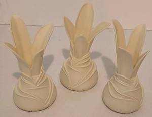 lot 39 image: Three Dept. 56 for Bachman 100 Year Anniversary Vases
