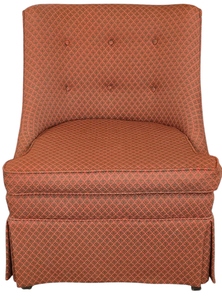 lot 174 image: Muted OrangeBrown Vintage Side Chair