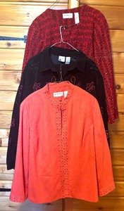 lot 214 image: Three Size 18W Womens Shirts by Koret and Alfred Dunner