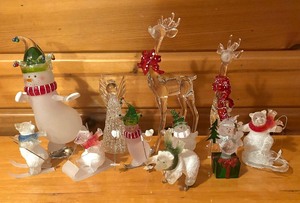 lot 253 image: Glass and Resin Holiday Figurines and Ornaments