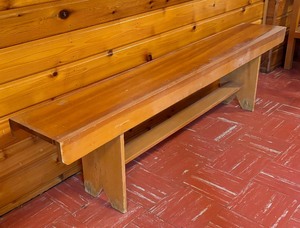 lot 255 image: Wooden Vintage Bench