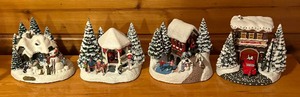 lot 104A image: Thomas Kinkade Village Buildings including St. Nicolas Circle, Country Memories, Everetts Cottage and More