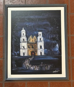 lot 259 image: Fiesta at San Xavier Mission Print by Ted DeGrazia