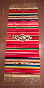lot 266 image: Vintage Saltillo Runner