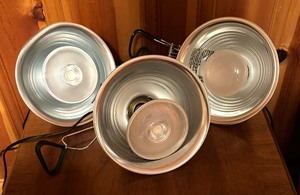 lot 291 image: Three Clamp Lamps