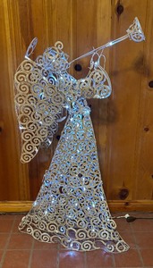 lot 301 image: Light Up Angel Decorative Figurine
