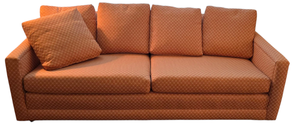 lot 187 image: Fabulous MCM Muted Orange & Beige Sofa