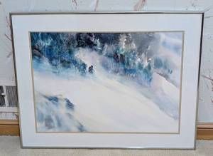 lot 324 image: Large Framed Watercolor Painting by Marija Sultans Netz
