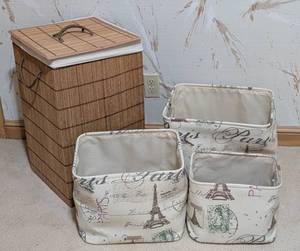 lot 330 image: Decorative Storage Baskets and Hamper