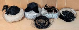 lot 358 image: Vintage NettedMesh Womens Headpieces