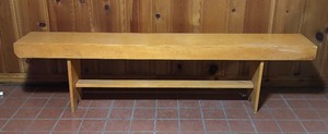 lot 393 image: Vintage Wooden Bench
