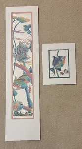 lot 407 image: Long Fish and Trigger Fish Limited Edition Embossed Prints by Fehling