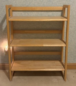 lot 408 image: Blonde Wood Shelf