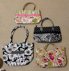 lot 420 image: Four Lovely Handbags by Vera Bradley, Talbots and More