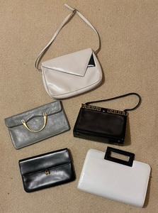 lot 425 image: Five Vintage Handbags by Salvatore Ferragamo, Zenith, Block and More