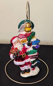 lot 156 image: Christopher Radko Glass Santa Ornament