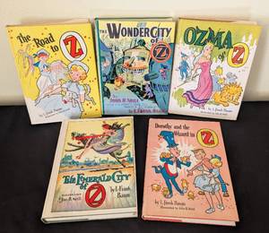 lot 168 image: Five Vintage L.Frank Baum Oz Books