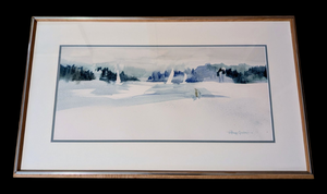 lot 283 image: Framed Scenic Watercolor Painting