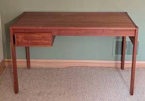 lot 65 image: Teak Sliding Top Writing Desk