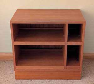 lot 55 image: Vintage Danish Teak Entertainment Stand