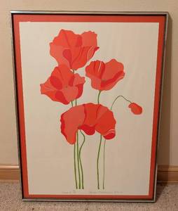 lot 56 image: Poppies II Framed Print by Danka Napiorkowska