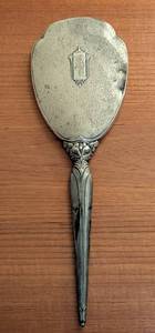 lot 58 image: Vintage Monogrammed Sterling Silver Hand Mirror