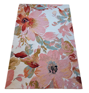 lot 57 image: Nourison Hooked Floral Accent Rug