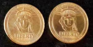 lot 23 image: Vintage Celebrating Sears New Century 1886 - 1986 Liberty Centennial Tokens (View Photos)