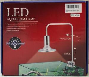 lot 46 image: LED Aquarium Lamp 20W White  Dim 12D x 17W x 8H (View Photos)