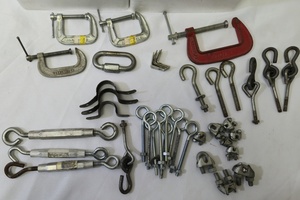 lot 54 image: Variety of Sizes of Clasps, J hooks, and other items