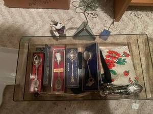 Collection of Vintage Spoons and Decor Items