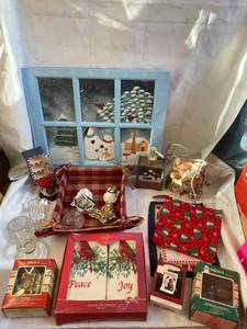 lot 27 image: Collection of Holiday Decorations and Accessories
