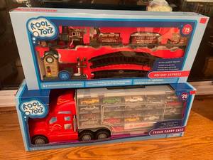 Kool Tots Holiday Express Train Set and Truck Carry Case Toy Set