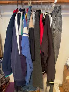 lot 129 image: Collection of Mixed-Brand Clothing with Wrangler Jeans