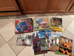 lot 136 image: Collection of Farm & Ranch Magazines and 3D Jigsaw Puzzles
