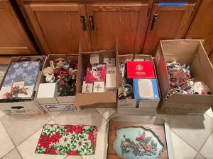 lot 144 image: Extensive Lot of Holiday Decorations and Collectibles