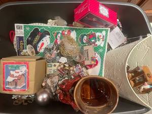 lot 149 image: Assorted Holiday Themed Decorations and Ornaments Collection