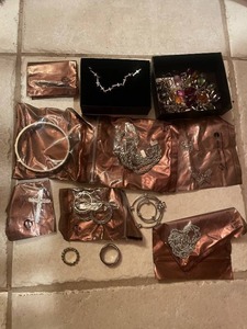 Assorted Sterling Silver Jewelry Collection with Necklaces, Bracelets, and Rings