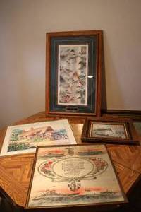 lot 505 image: 4 wall prints...