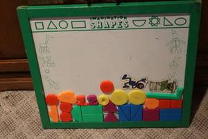 lot 540 image: Imagination shapes dry erase board ...