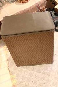 lot 548 image: Brown laundry basket...