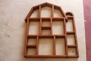 lot 558 image: house shaped display shelf 27tall ...