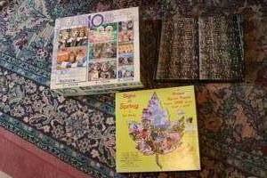 lot 594 image: 3 puzzle kit boxes...