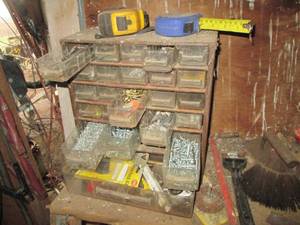 lot 100 image: Multi-drawer benchtop hardware orga...