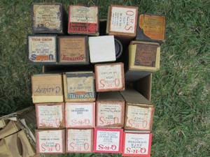lot 114 image: Single box of vintage player piano ...
