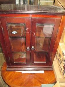 lot 131 image: Miniatures wood tabletop display ca...
