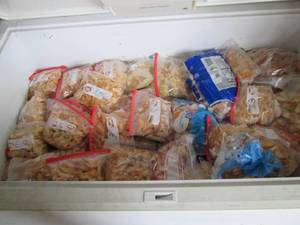 lot 151 image: Chest freezer content of sliced the...
