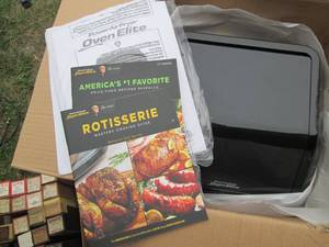 lot 156 image: 6qt Black Power Air Fryer Oven Elit...